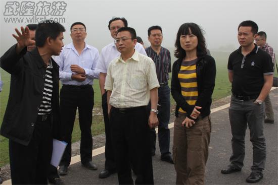 賈建國調研仙女山新區學校寺院規劃