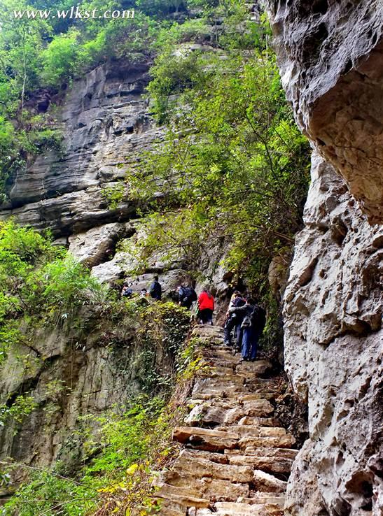 梯子坎徒步的驢友
