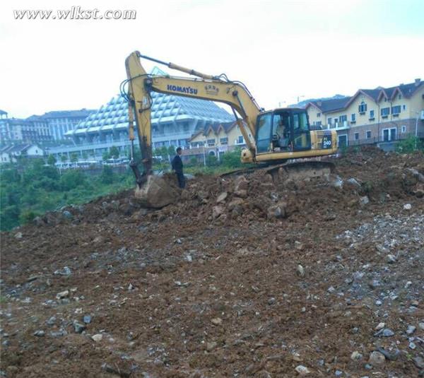 仙女鎮游客接待中心臨時停車場施工現場
