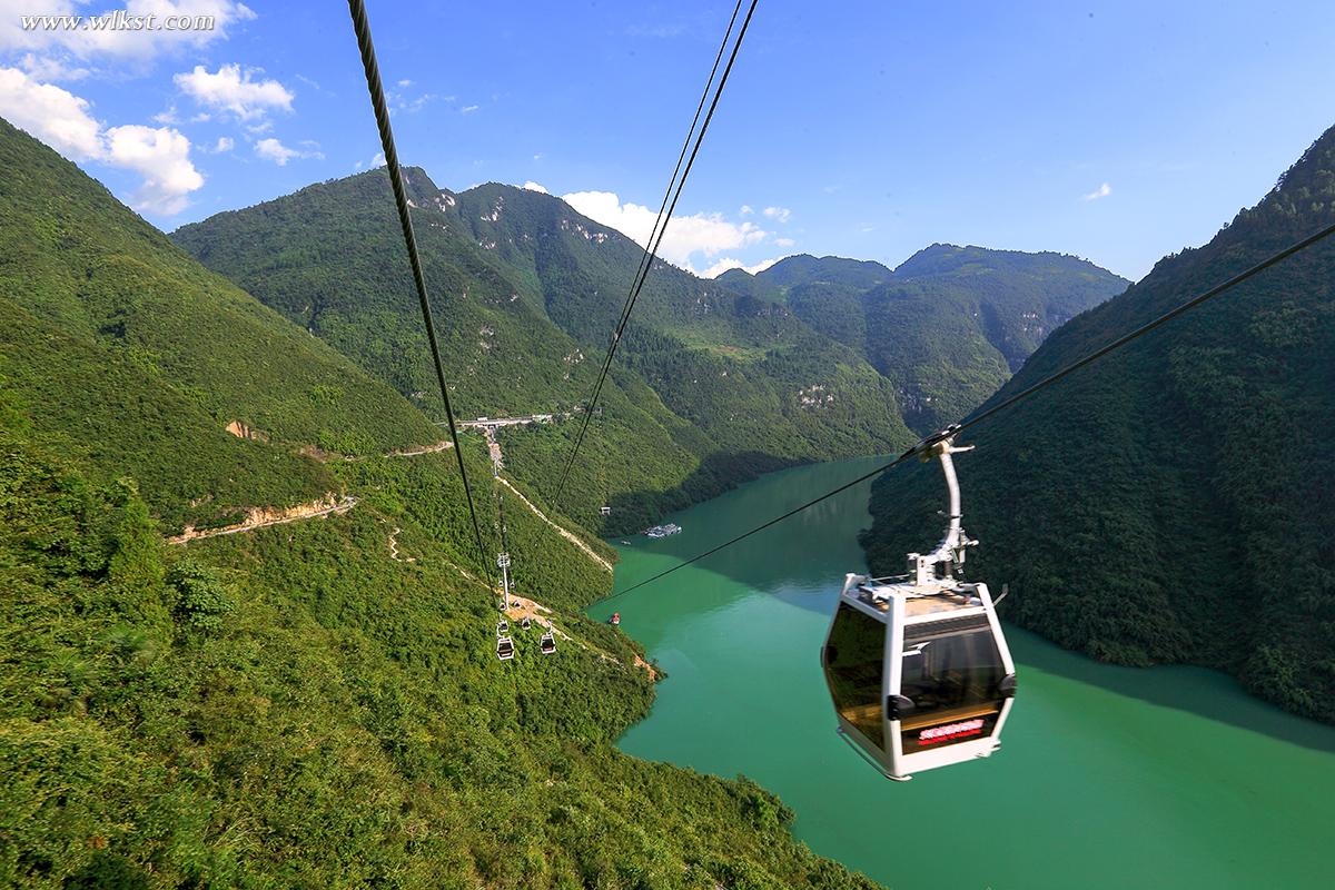 武隆芙蓉江索道竣工（圖/王俊杰）