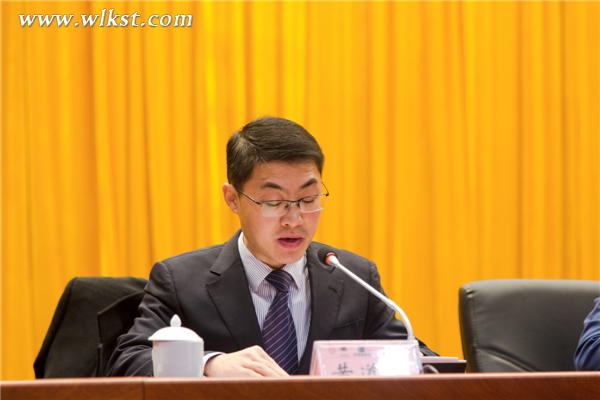 總經理黃道生作2016年度工作總結(王俊杰/攝)