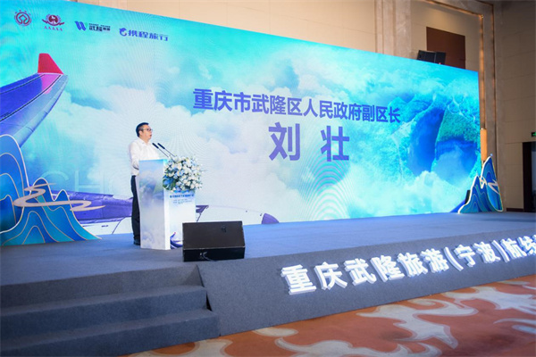 武隆區副區長劉壯致辭并發布優惠政策