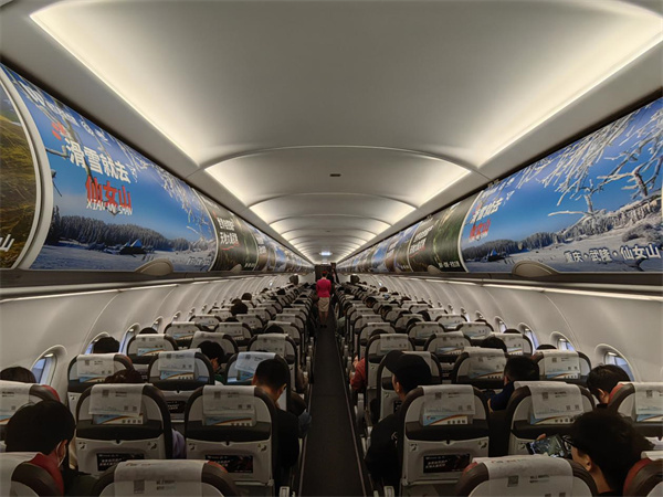 飛機內部宣傳